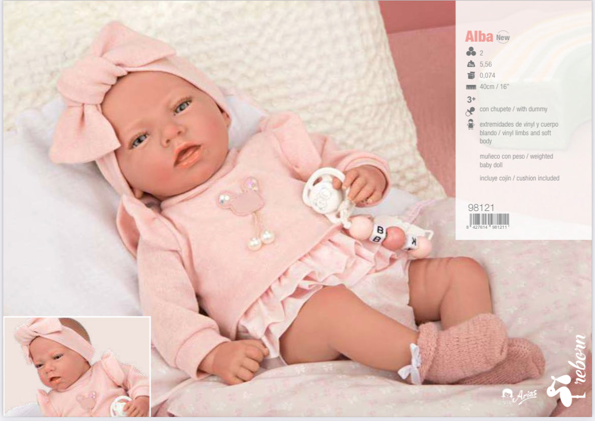 98121 Alba 40cm Reborn By Arias