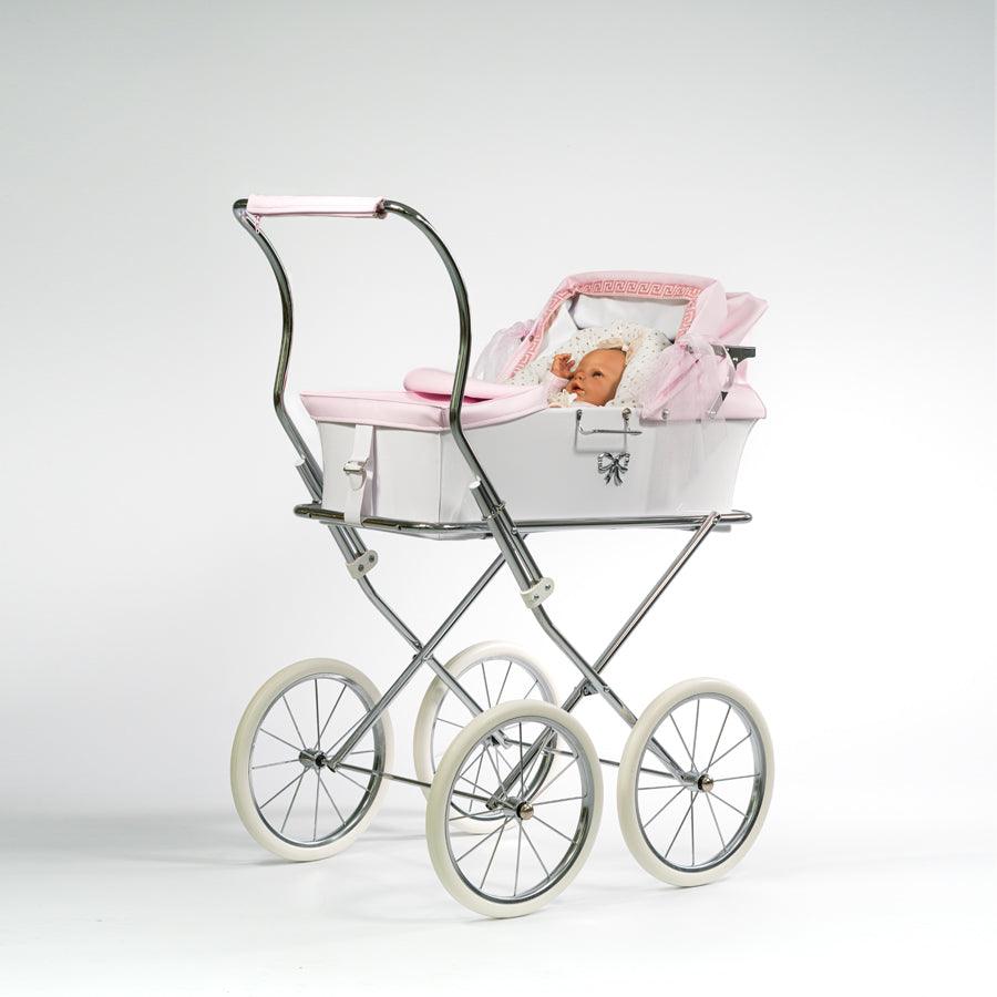 2463 Pink Donosti Pram By Bebelux (3 Handle Heights Available) - Fallons Toys&Shoes - Bebelux