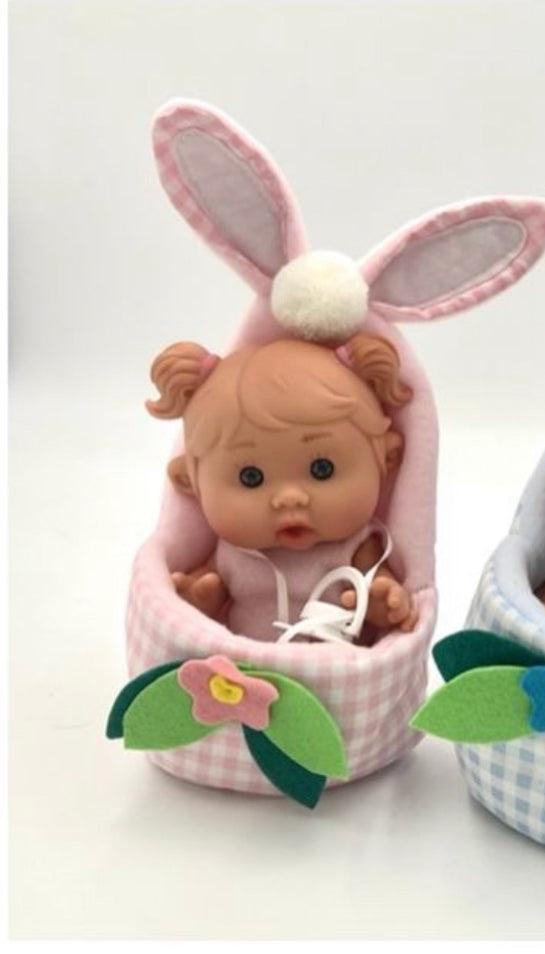 MP970 PINK MARINA & PAU BUNNY COLLECTABLE DOLLS - Fallons Kids