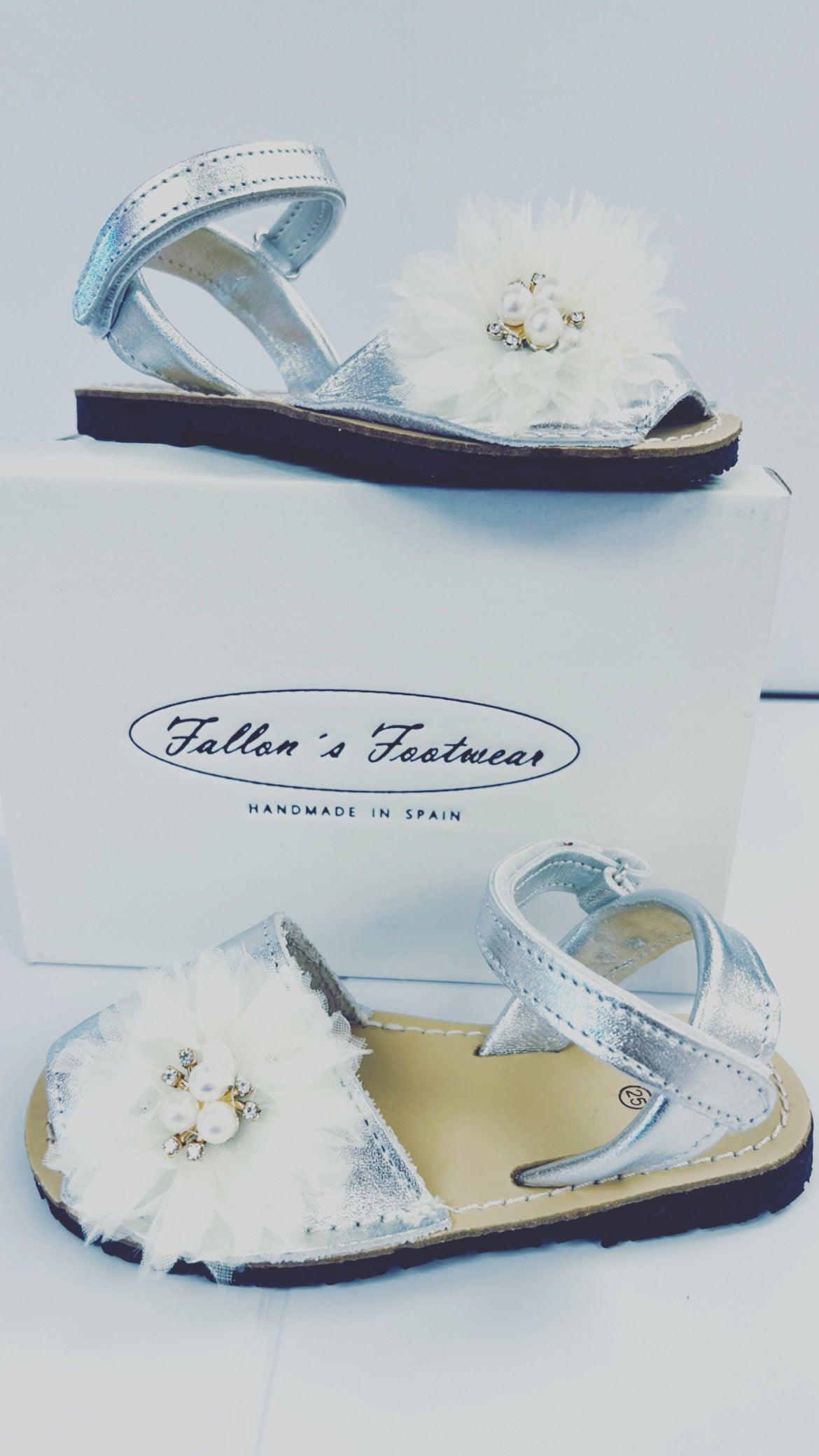 17405 Silver Pearl Sandals - Fallons Kids