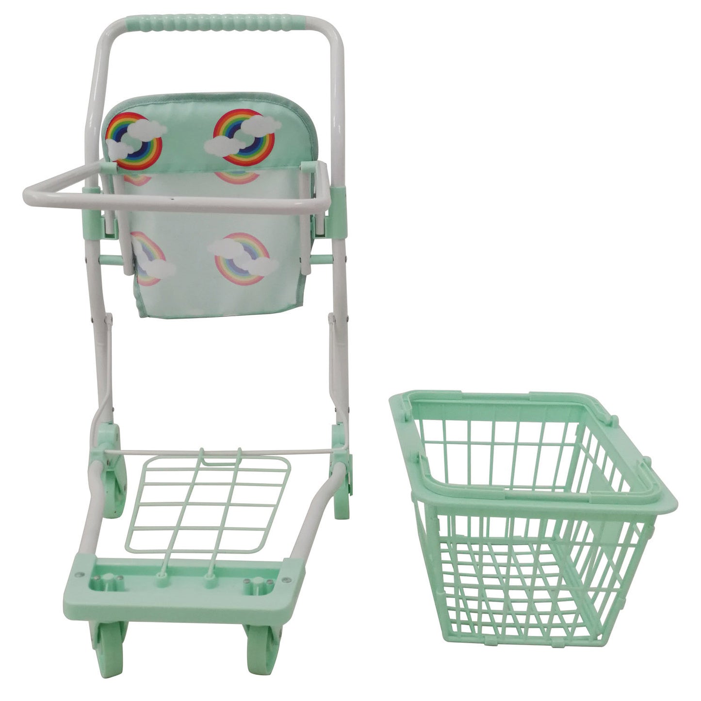 Roma Rupert Mint Green Shopping Trolley