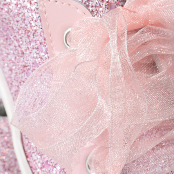 222295 Andanines Pink Glitter Trainers