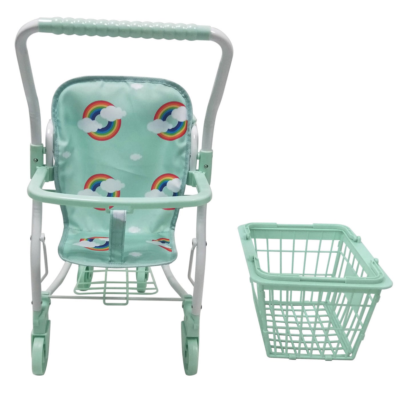 Roma Rupert Mint Green Shopping Trolley