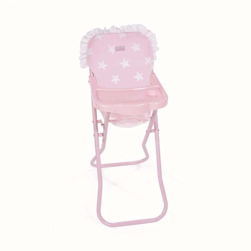 LA NINA CARLOTA PINK & WHITE DOLLS HIGH CHAIR - Fallons Toys&Shoes - La Nina