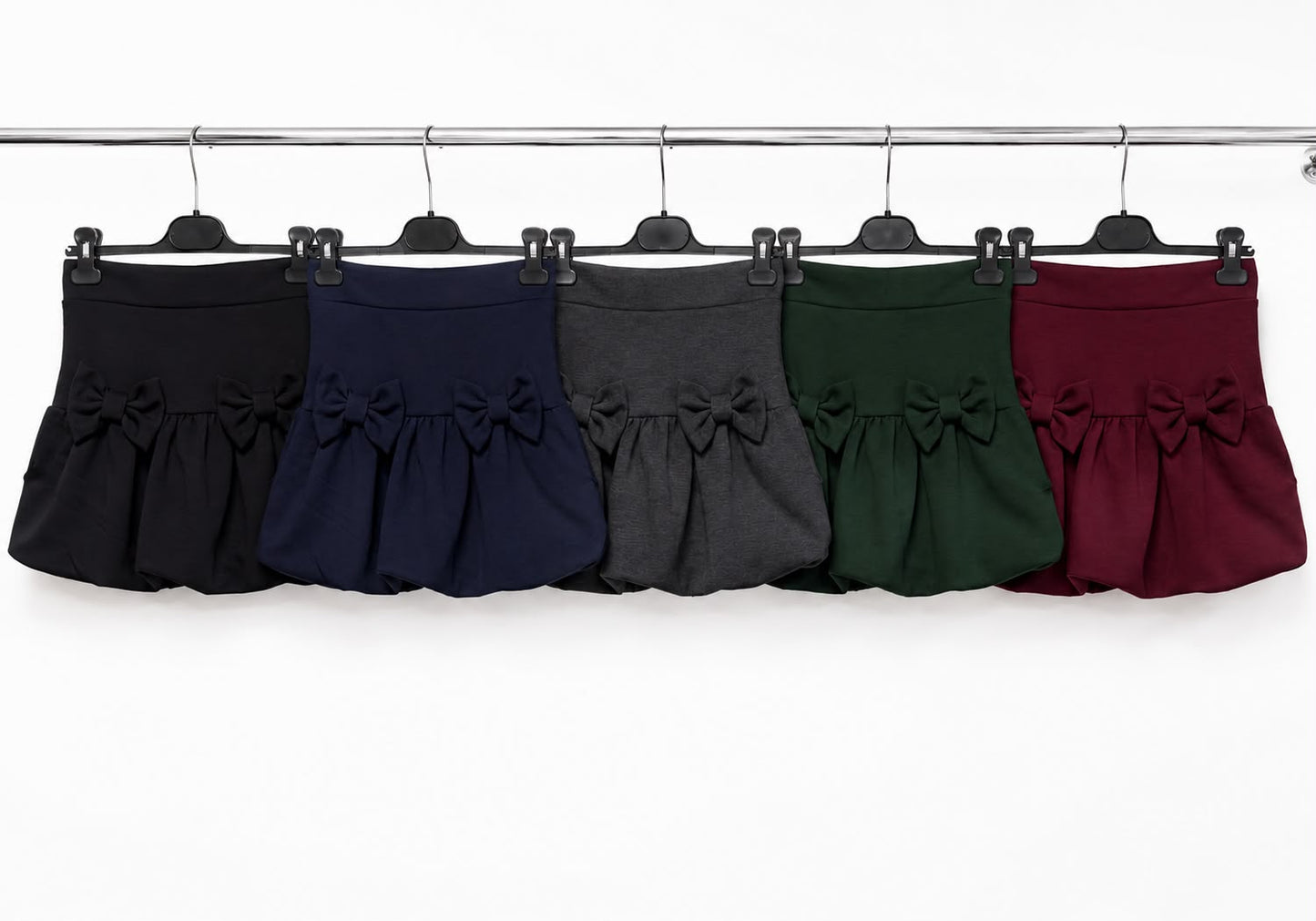 Navy School Puff Ball Shorts