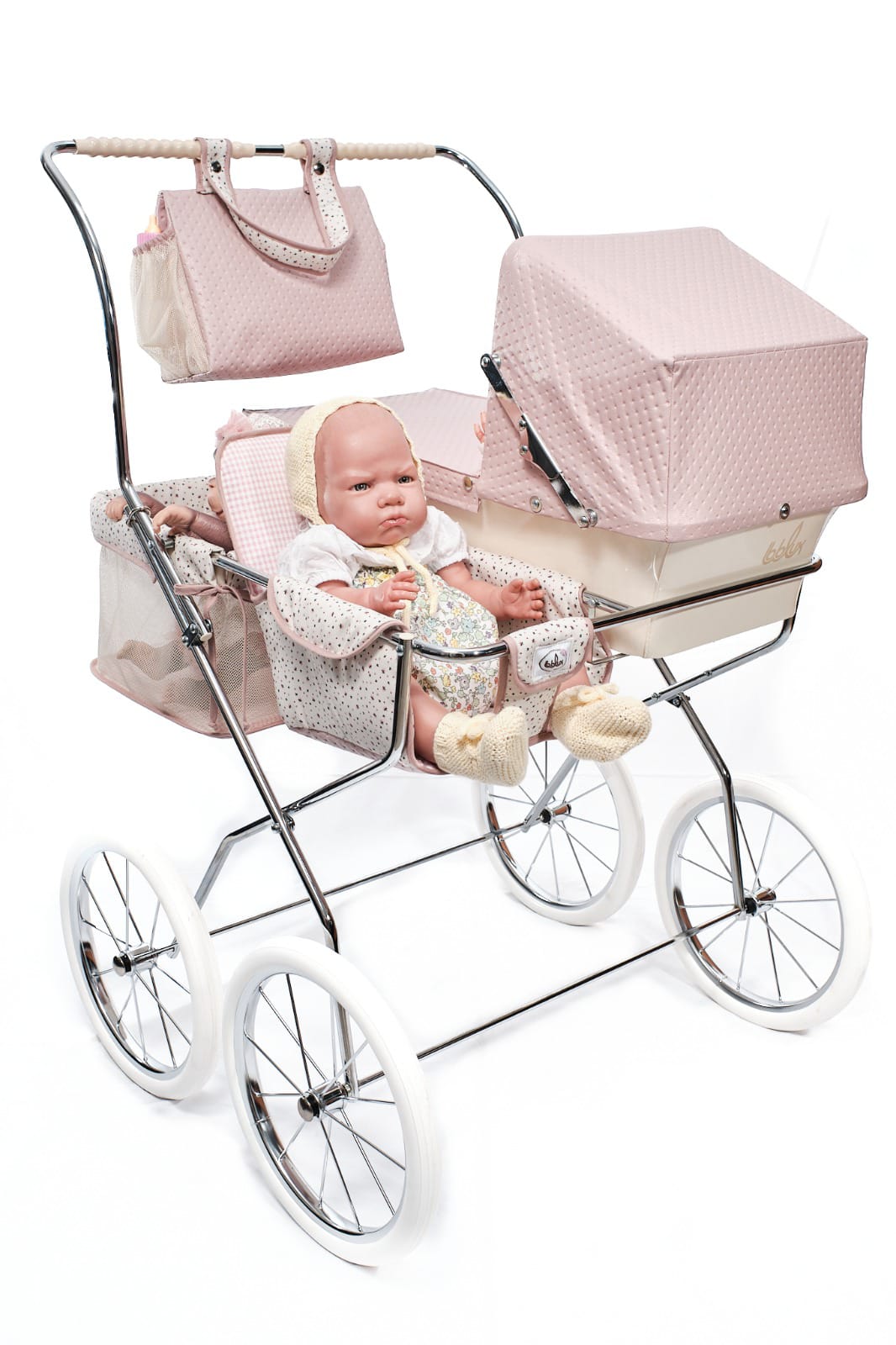 Bebelux Pink Duo Twin Stroller
