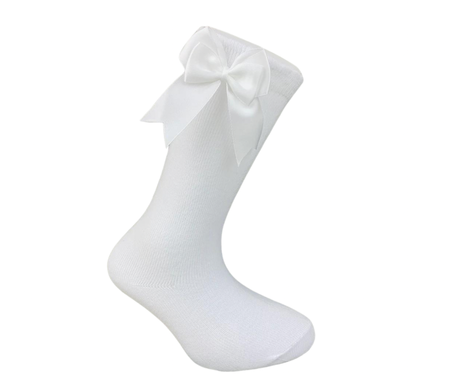 White School Socks