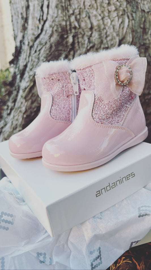 222327 Pink Bow Andanines Boots