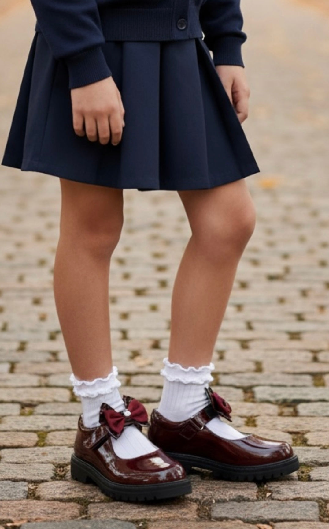 NEW School Shoe - Burgundy