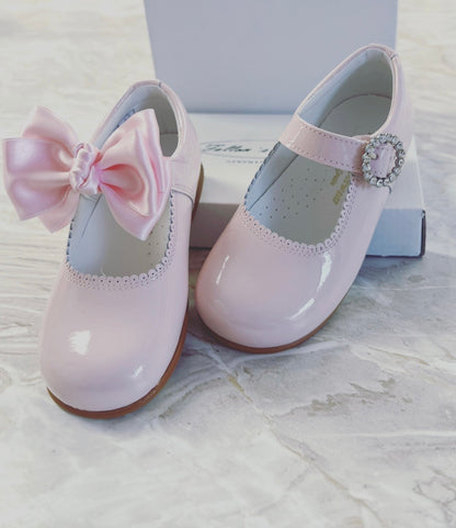 6270-1 Baby Pink Shoe with Diamante Buckle