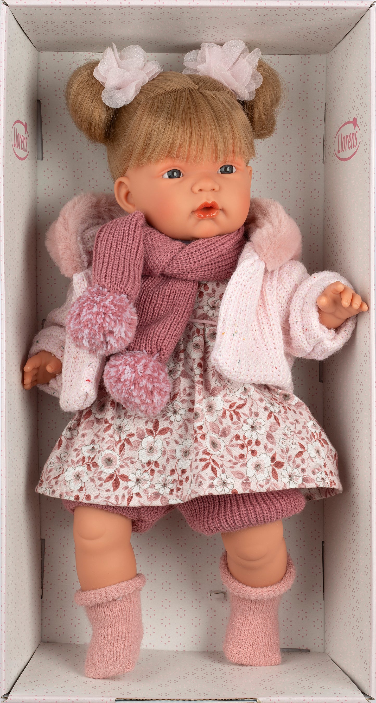 Llorens Joelle Crying Doll With Hair
