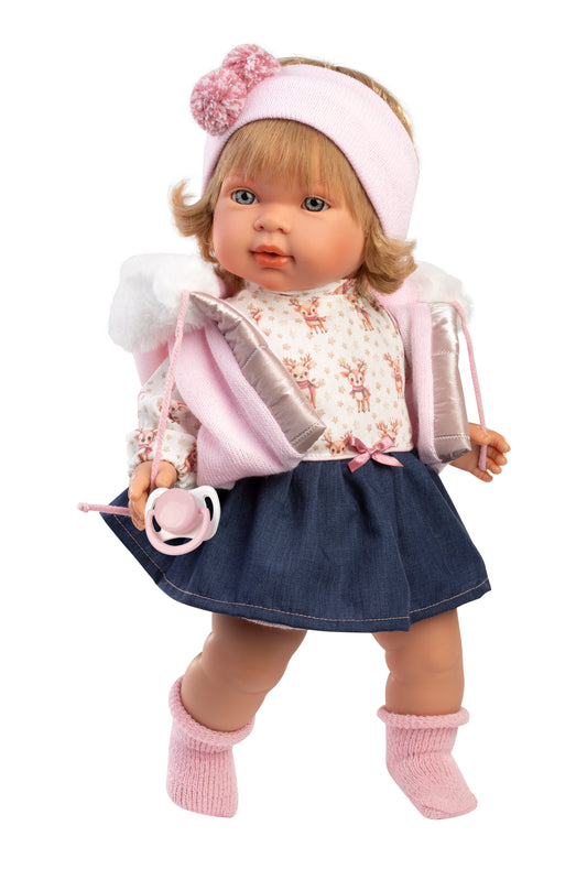 Llorens Carla Crying Doll With Hair