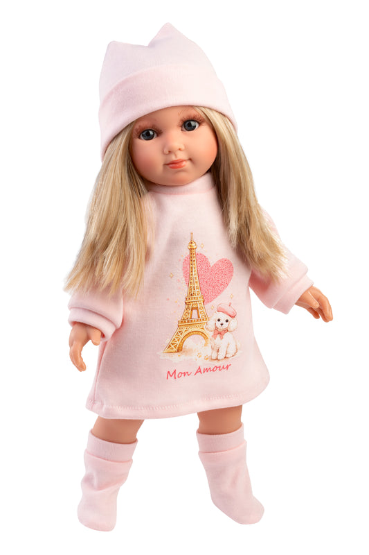 Llorens Pink Elena Paris Doll 35cm