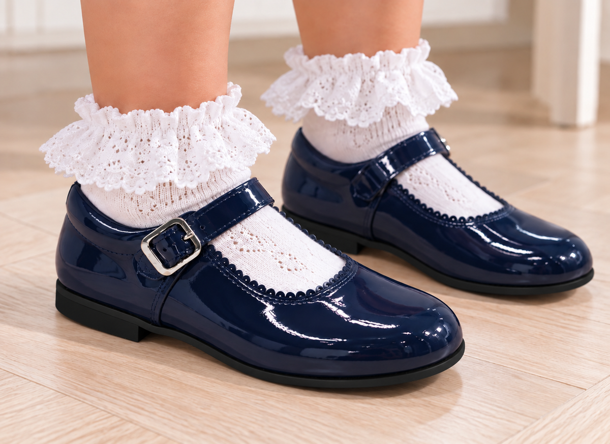 6270 Navy Mary Jane Shoe