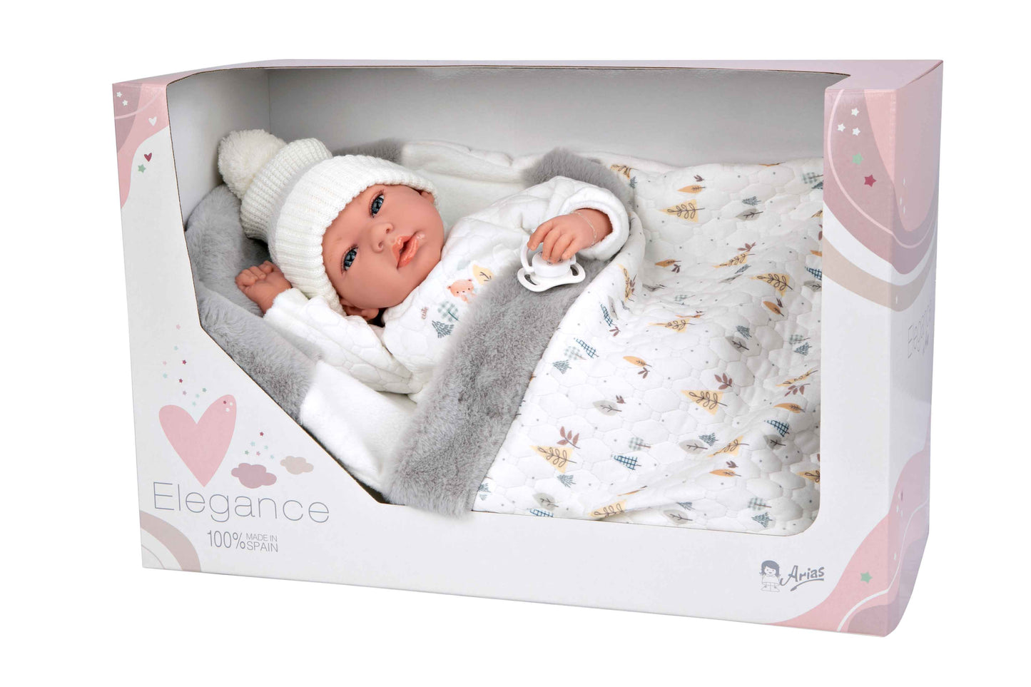 Arias Doll With Hat and Sleeping Bag (WEIGHTED)40cm