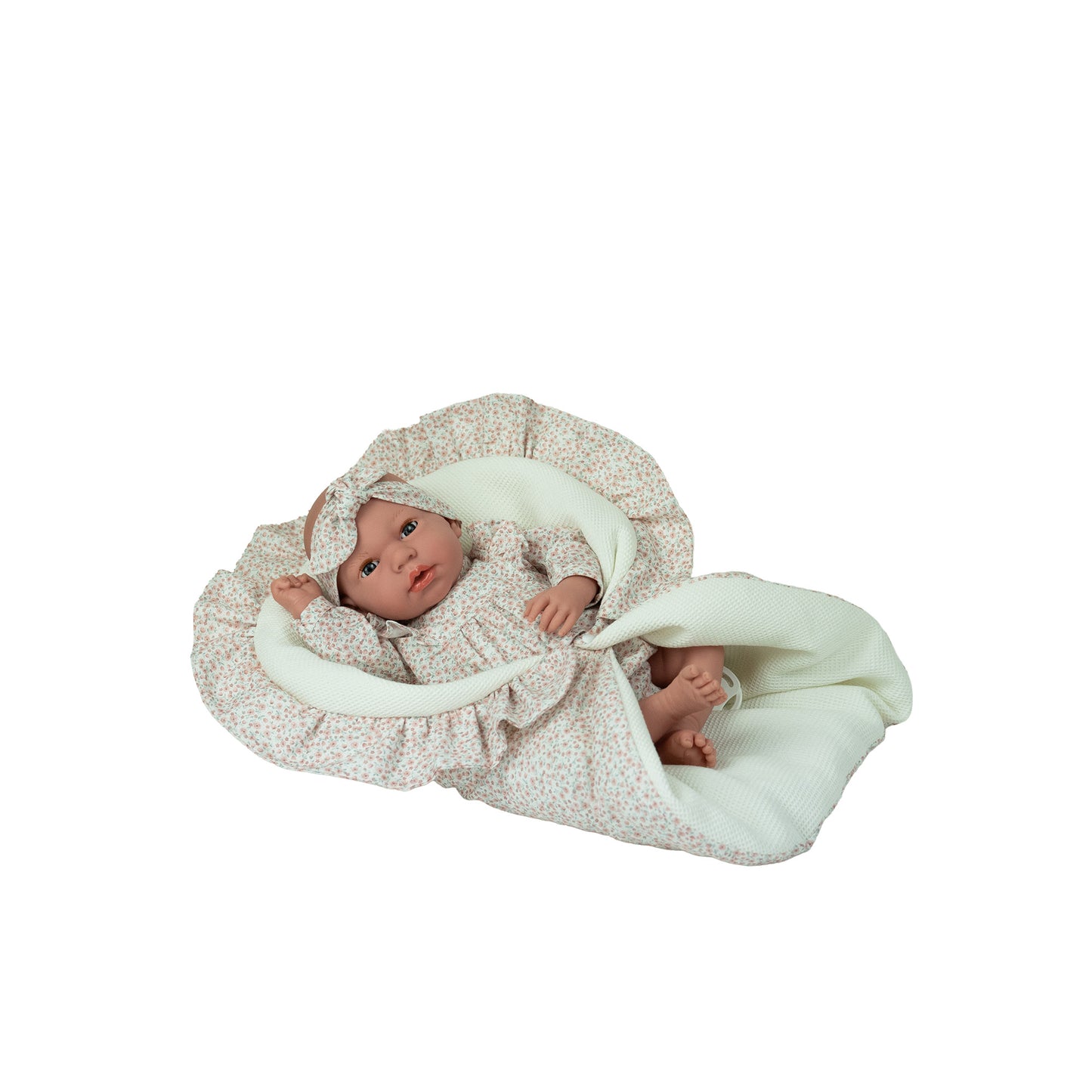 Arias Pink Doll with Blanket, Sleepy Eyes and Magnetic Crying Dummy 40cm