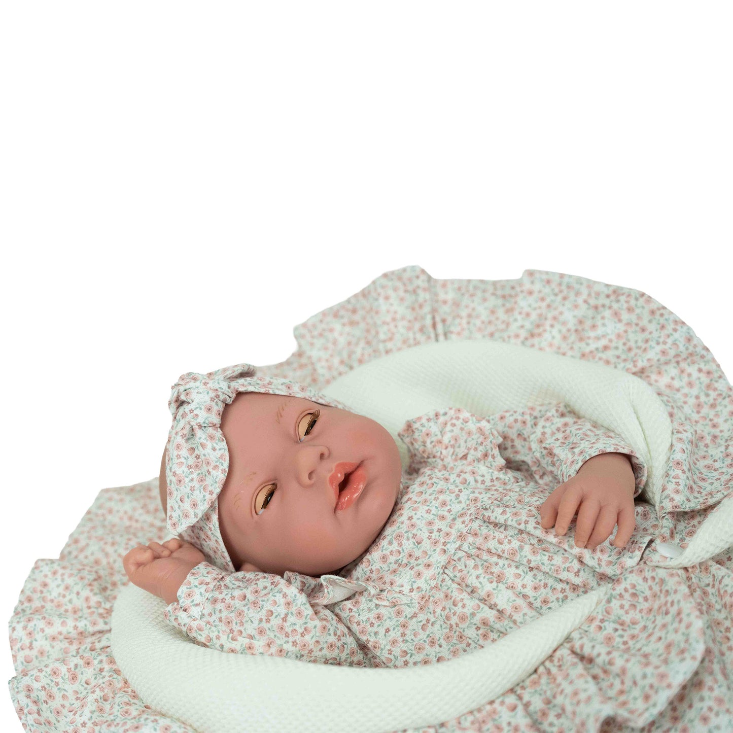 Arias Pink Doll with Blanket, Sleepy Eyes and Magnetic Crying Dummy 40cm