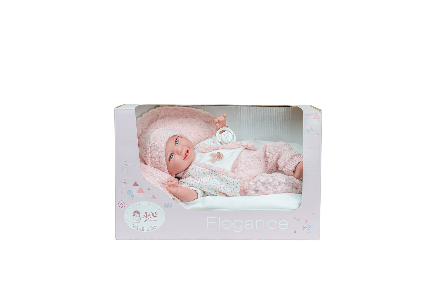 Arias Pink Dot Doll (Weighted)35cm