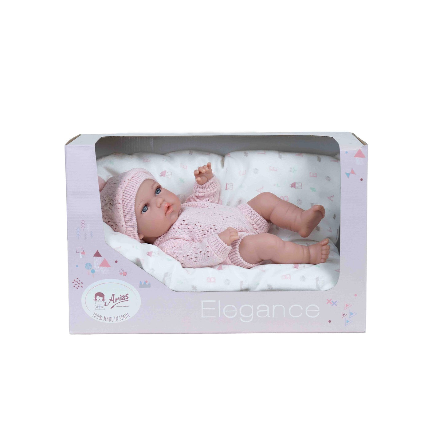 Arias Pink My First Doll With Cushion 30cm