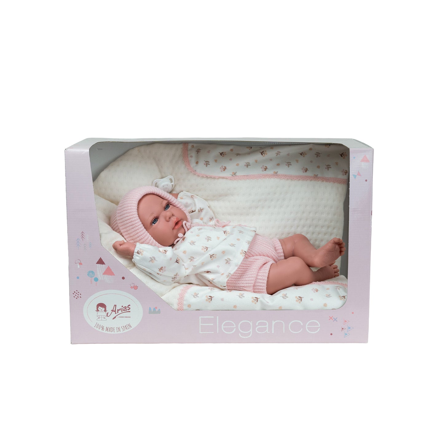 Arias Doll With Dummy and Accessory (WEIGHTED)40cm