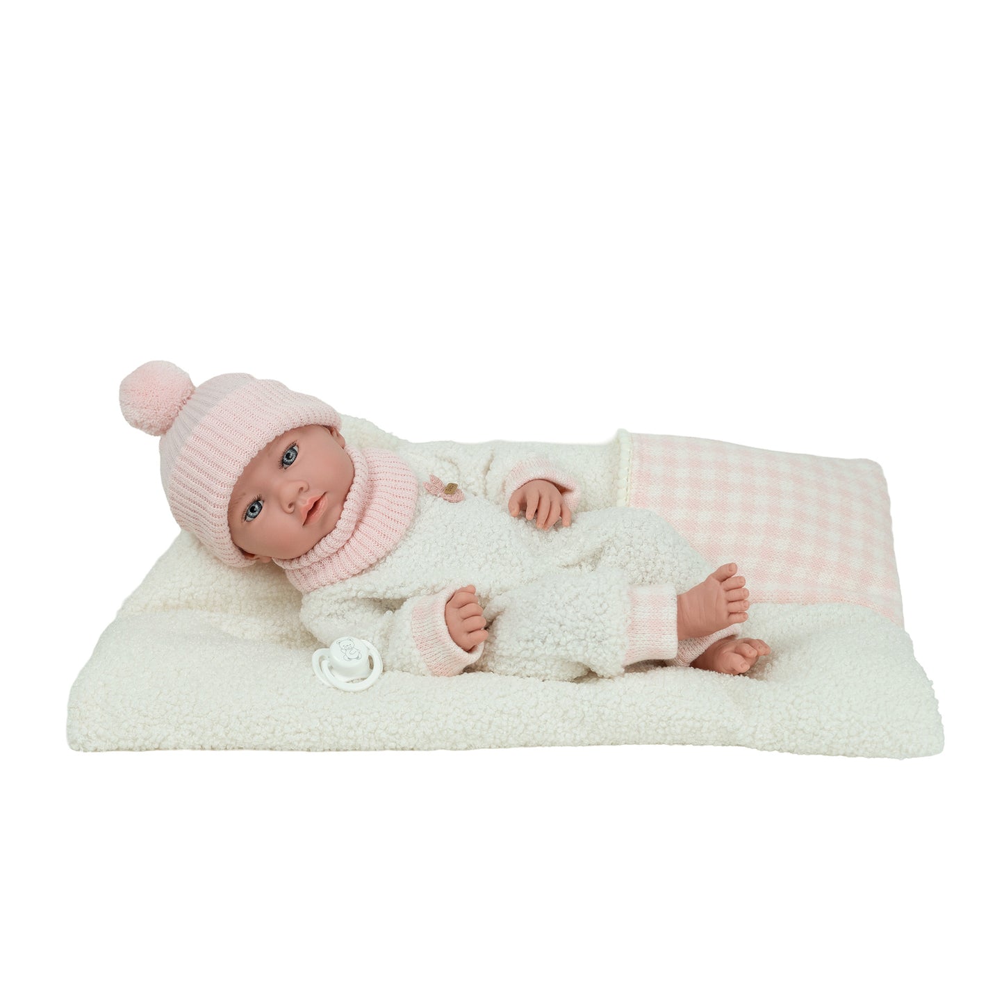 Arias Pink Doll With Dummy and Accessory 38cm