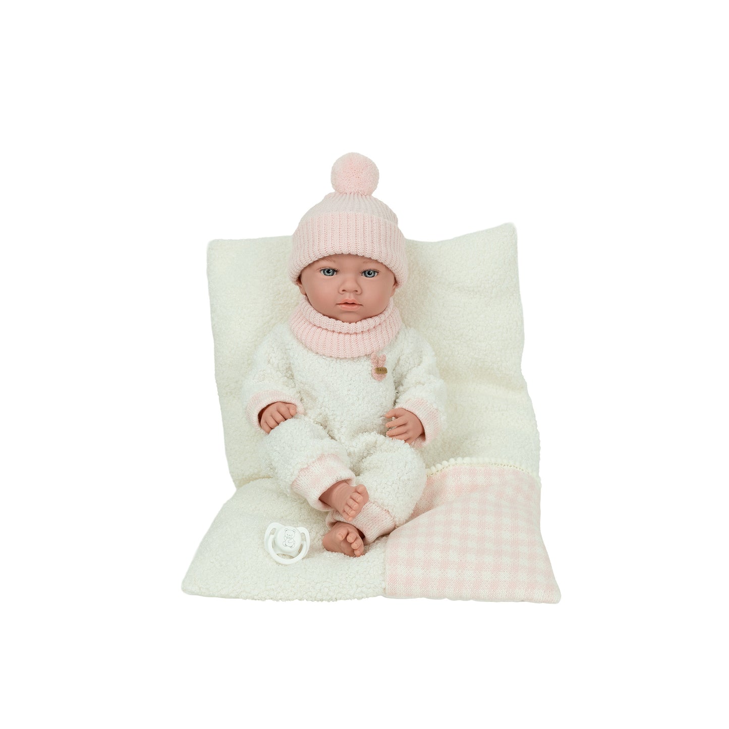 Arias Pink Doll With Dummy and Accessory 38cm