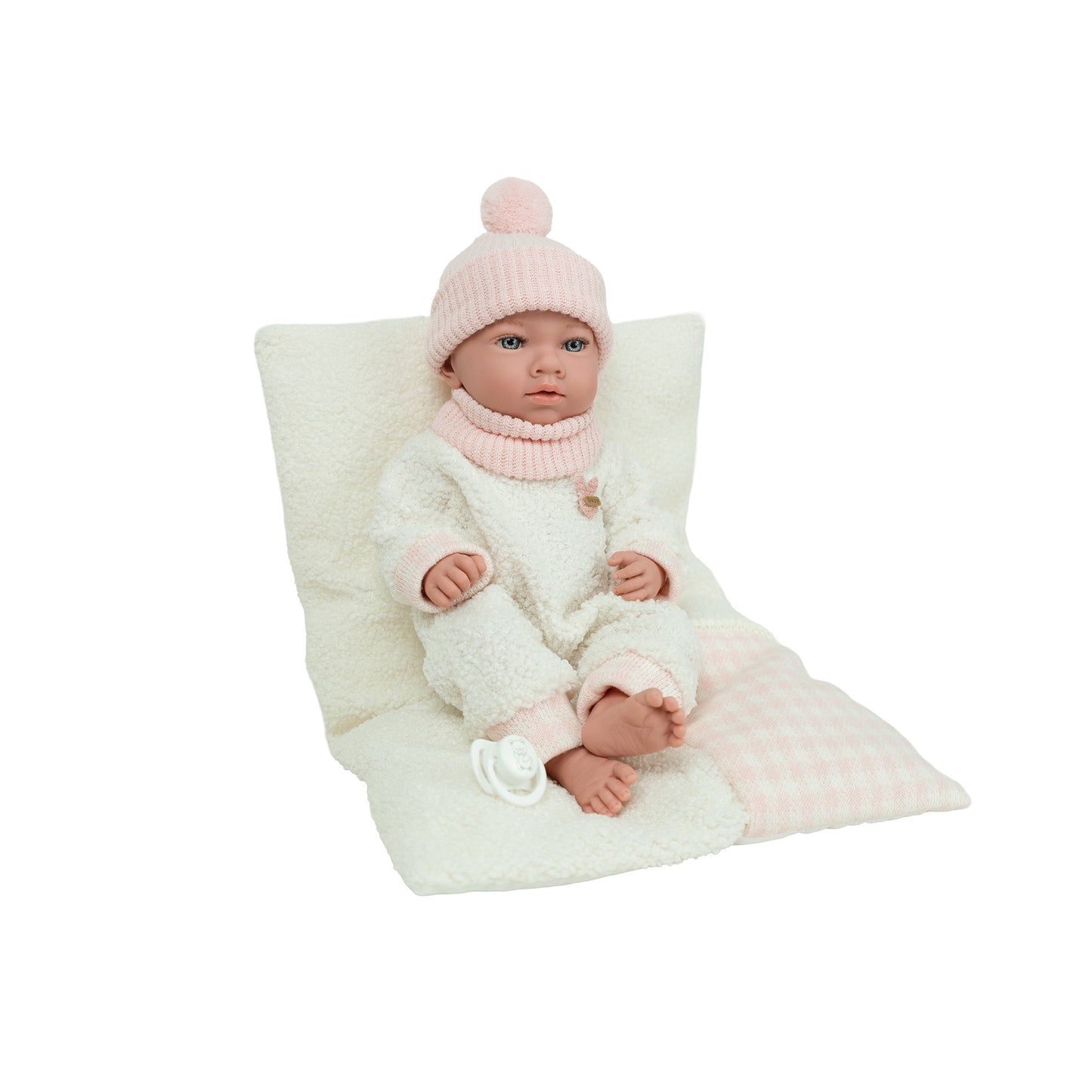 Arias Pink Doll With Dummy and Accessory 38cm