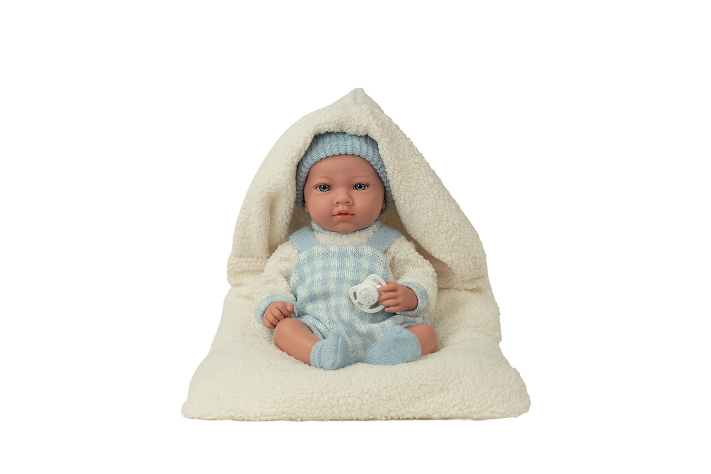 Arias Blue Doll With Dummy and Accessory 38cm