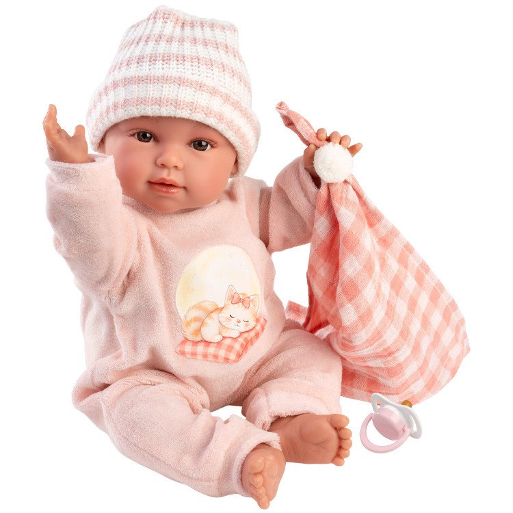 Llorens Girl Doll With Cushion And Dummy 38cm