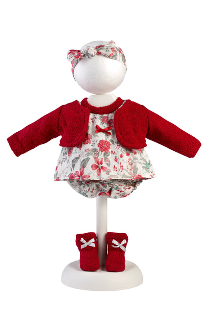 V-7384 Dolls Clothing - Red Set