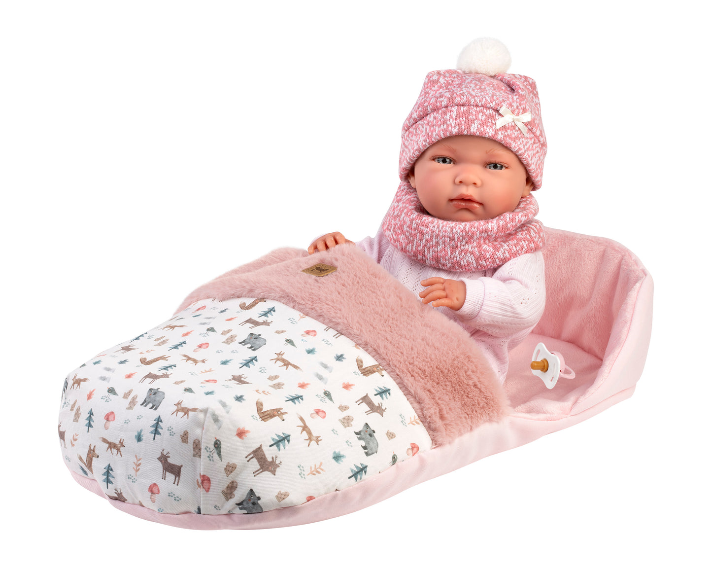 Llorens Nica Girl Doll With Sleeping Bag 40cm