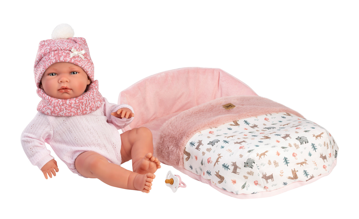 Llorens Nica Girl Doll With Sleeping Bag 40cm