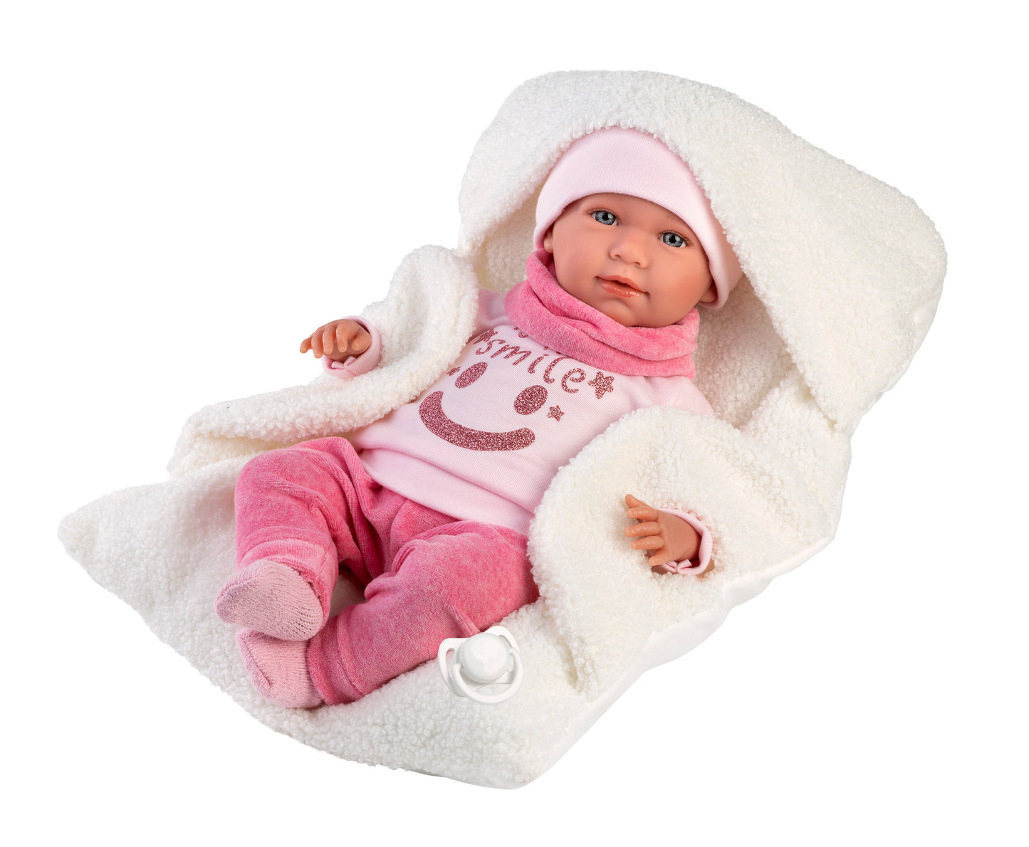 Llorens Mimi Smile Laughing Doll With Baby Carrier 42cm