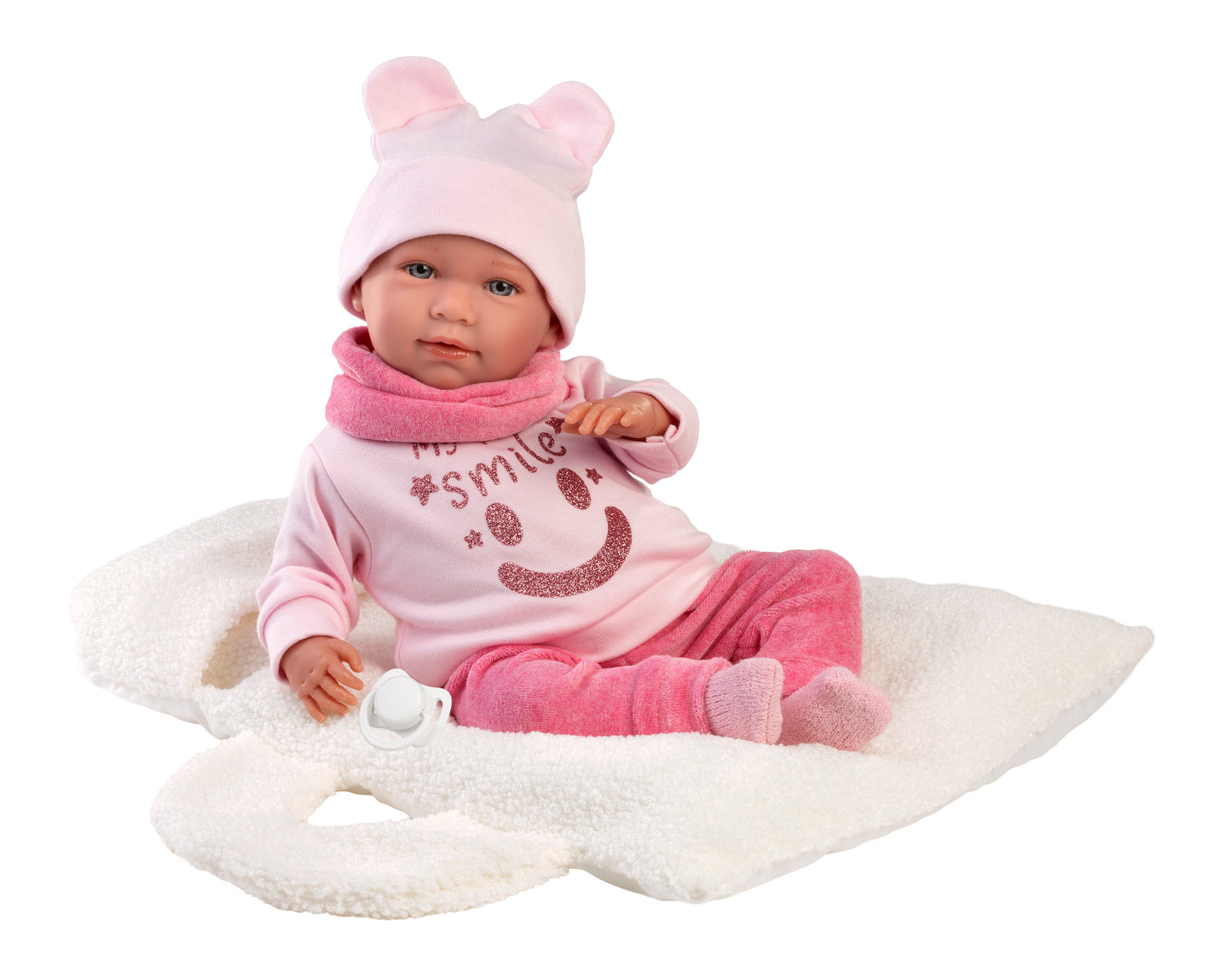 Llorens Mimi Smile Laughing Doll With Baby Carrier 42cm