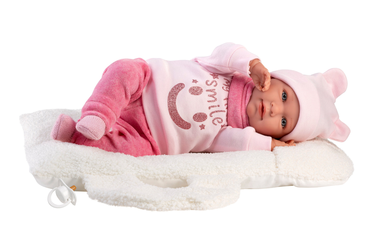 Llorens Mimi Smile Laughing Doll With Baby Carrier 42cm