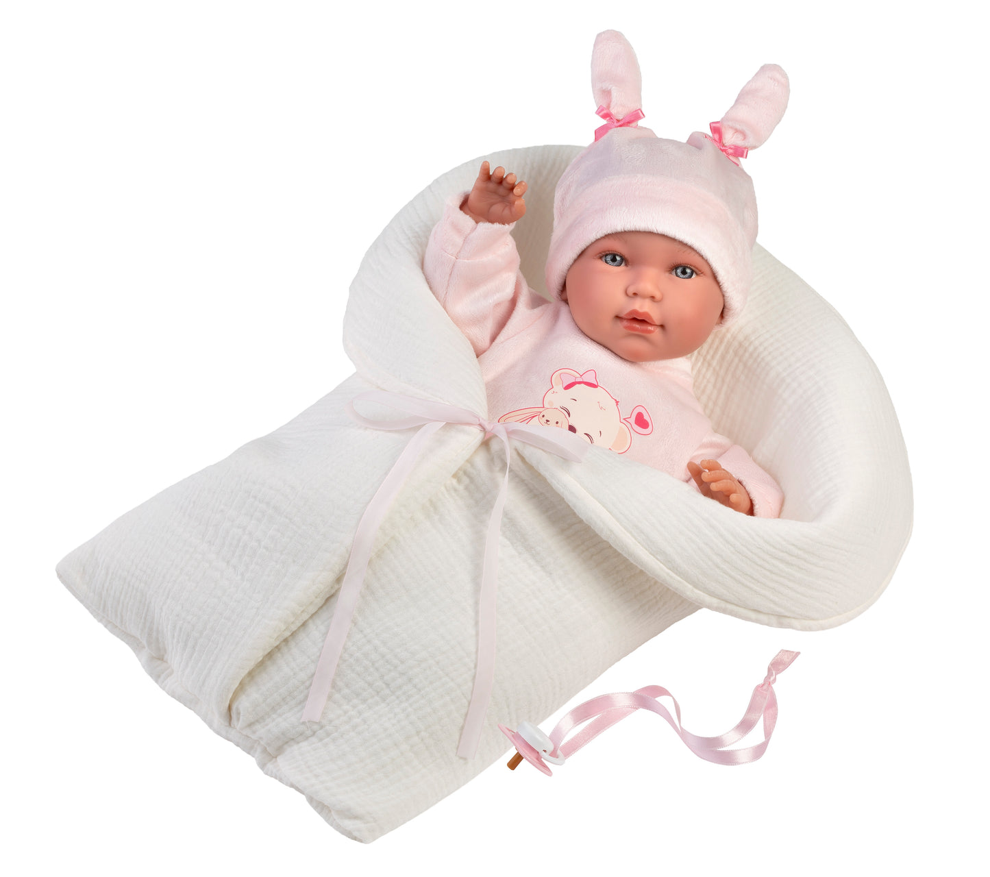 Llorens Abril Crying Doll With Sleeping Bag 42cm