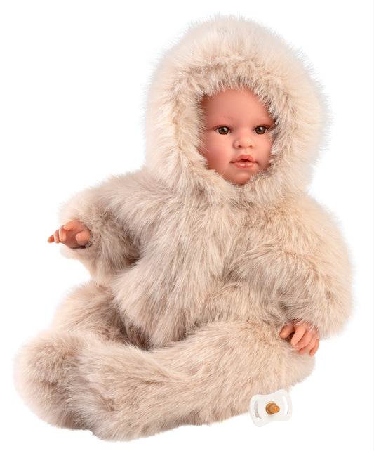 74504 Leo Crying Baby Doll Teddy Bear Suit