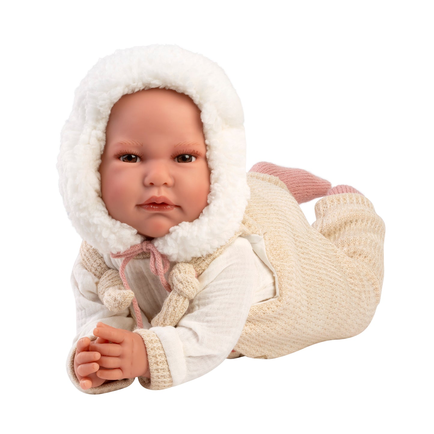 Llorens Luis  Beig Cry baby With Cushion 45cm Doll
