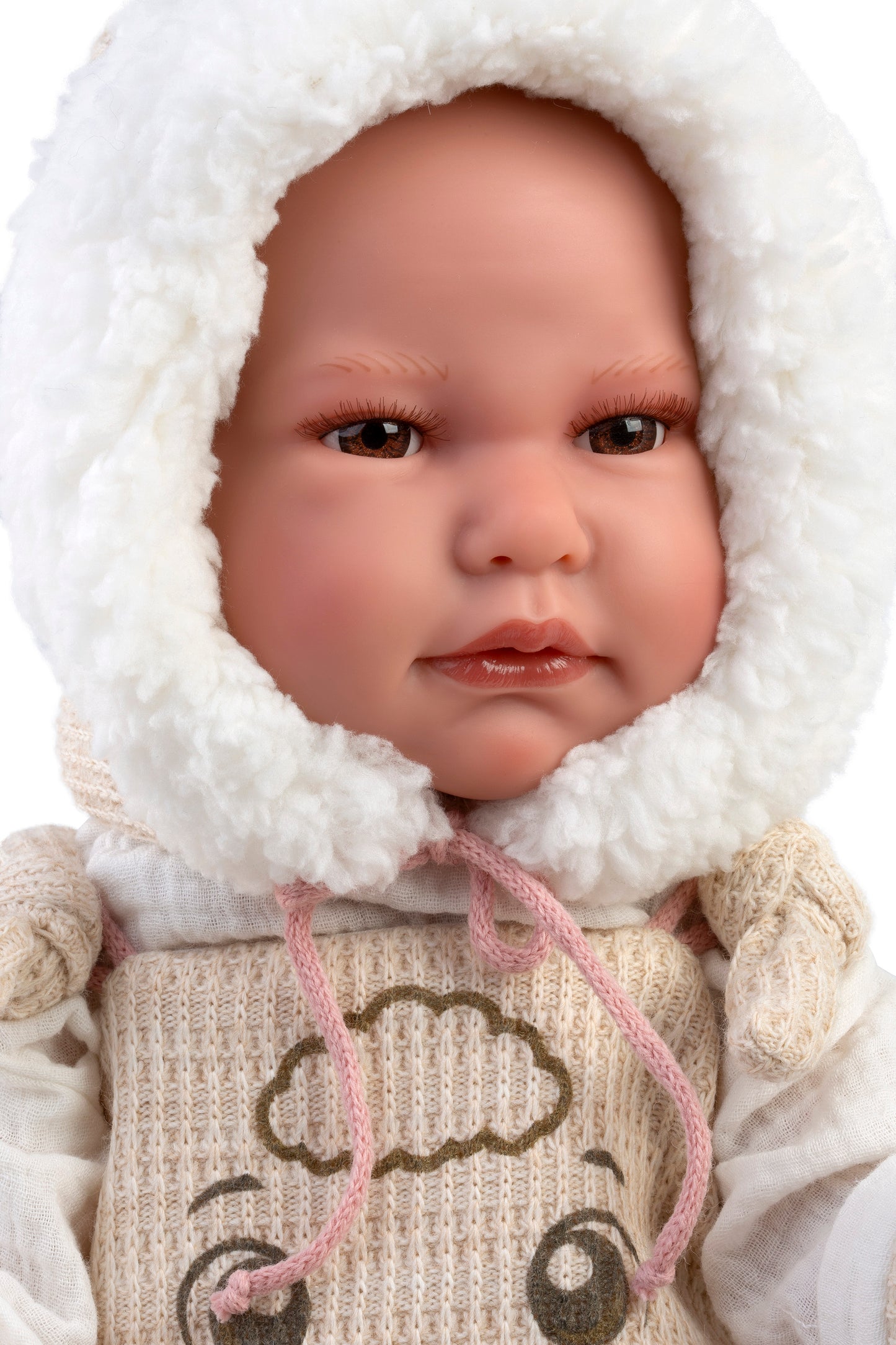 Llorens Luis  Beig Cry baby With Cushion 45cm Doll