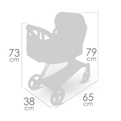 81778 3x1 Doll Pram, Stroller & Cot - Verona Collection