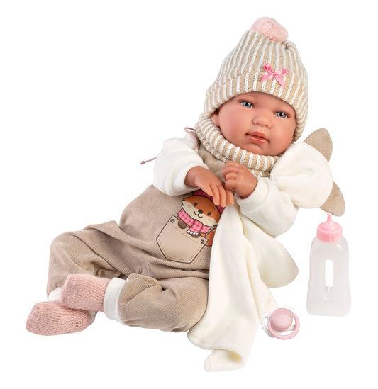 Llorens Tina Crybaby With Cushion 44cm Doll