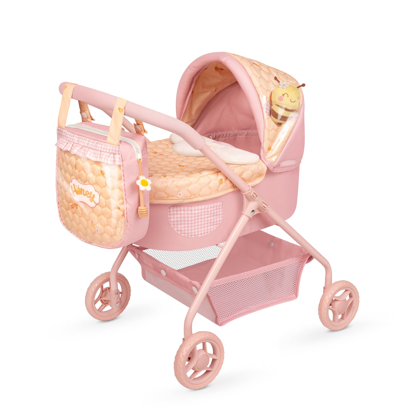 Decuevas My First Doll Pram - Honey Pink Bee Collection (under 4 years)