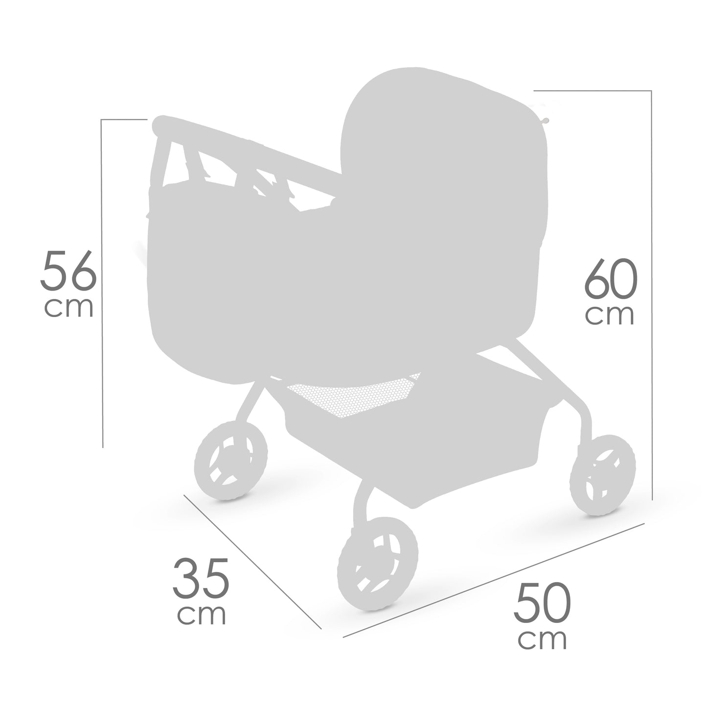 Decuevas My First Doll Pram - Honey Pink Bee Collection (under 4 years)