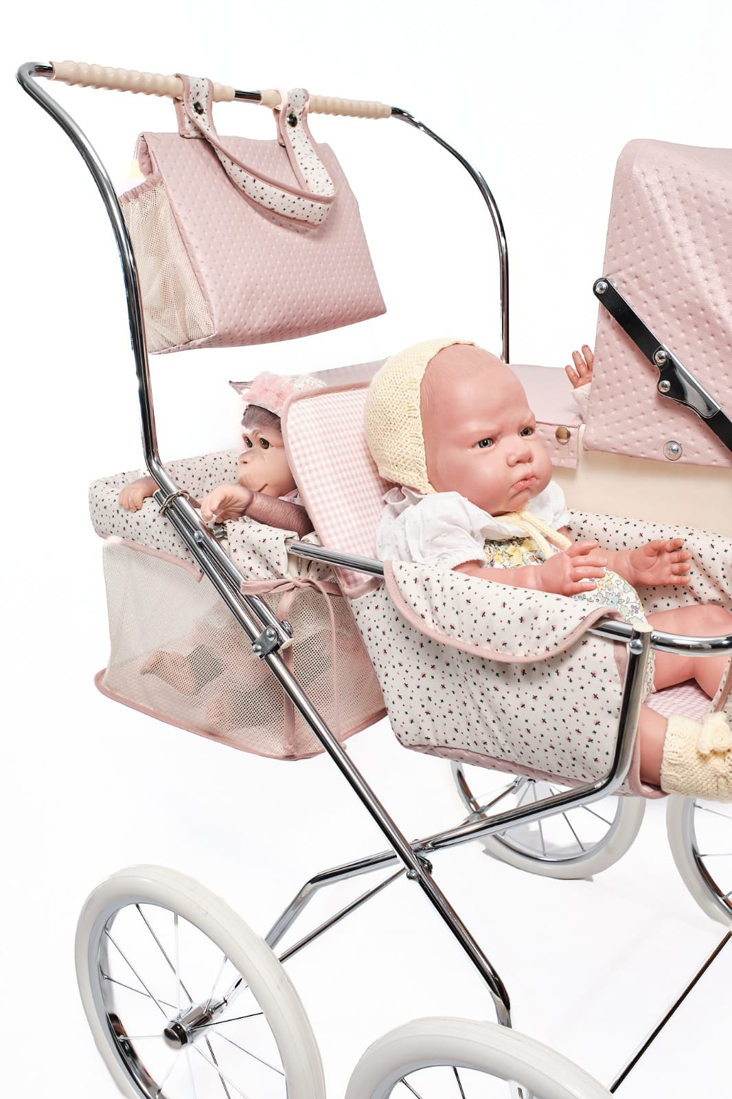 Bebelux Pink Duo Twin Stroller