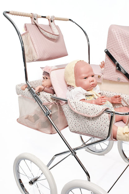 Bebelux Pink Duo Twin Stroller
