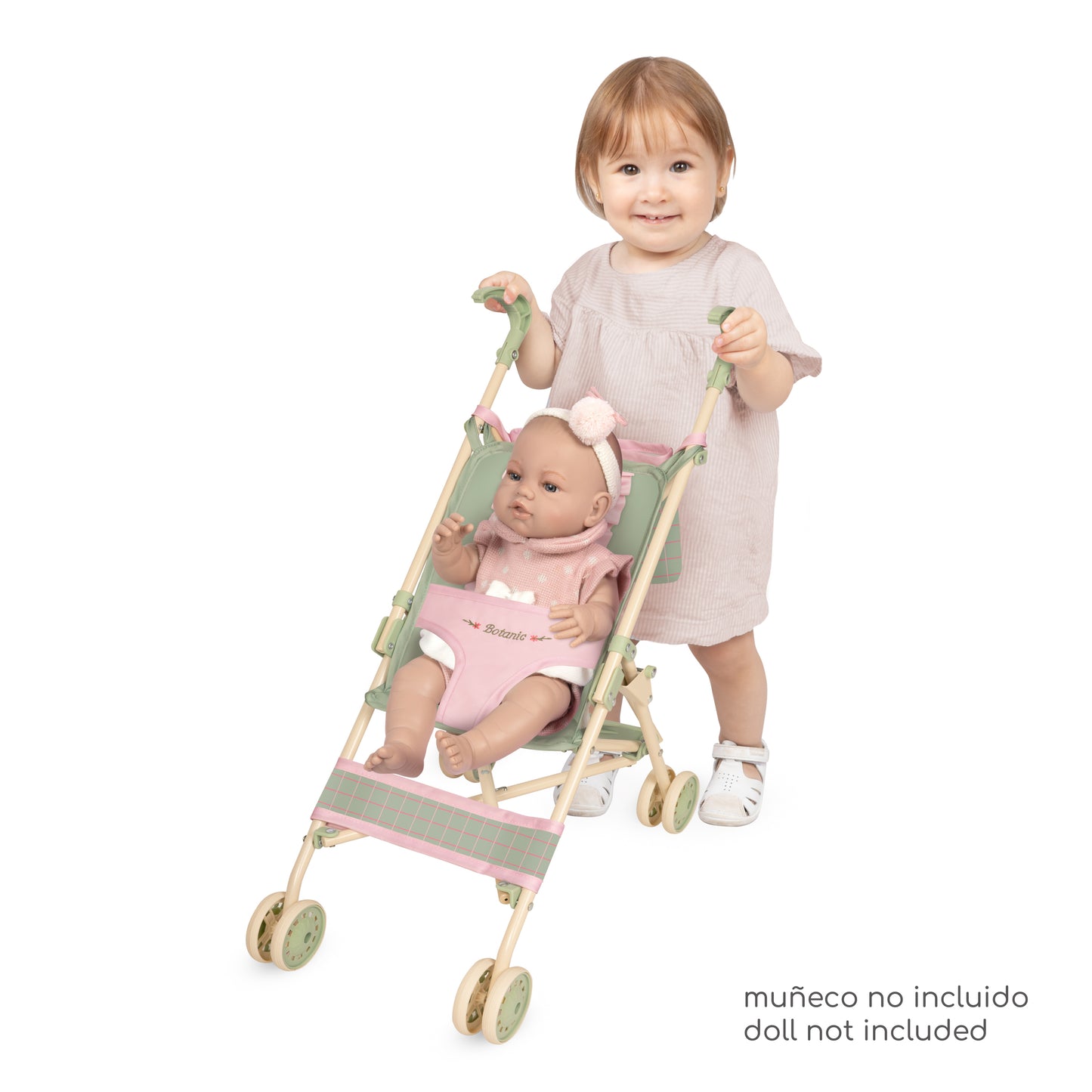Decuevas My First Doll Buggy Stroller With Bag - Botanical Mint Green Collection
