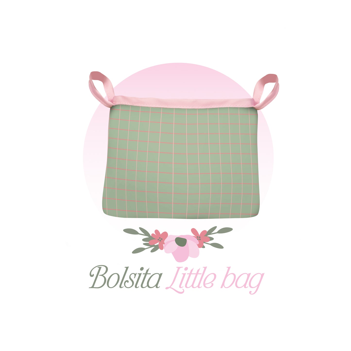 Decuevas My First Doll Buggy Stroller With Bag - Botanical Mint Green Collection