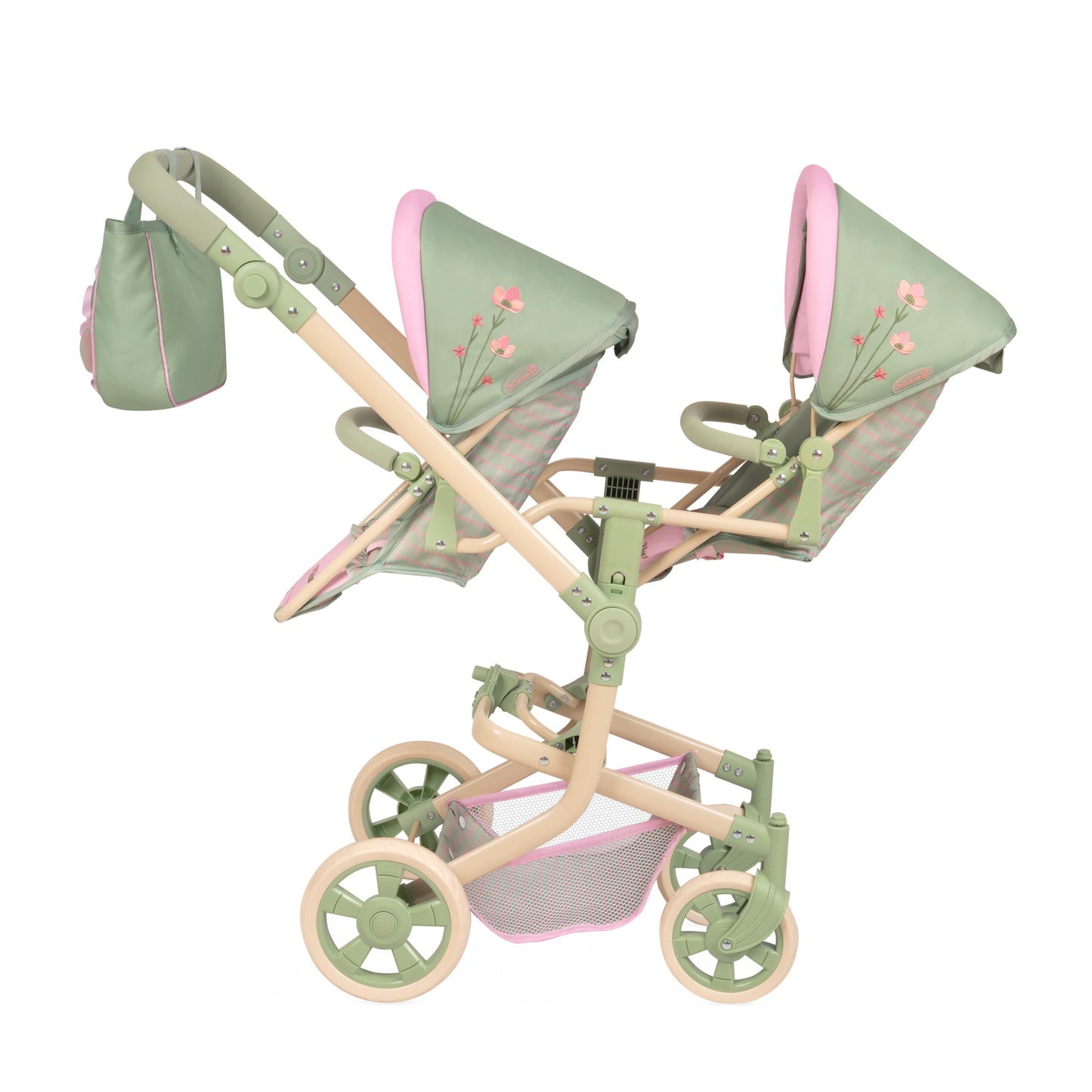 Decuevas Multi-Position Twin Doll Pram 91cm - Botanic Collection (age 5 and over)