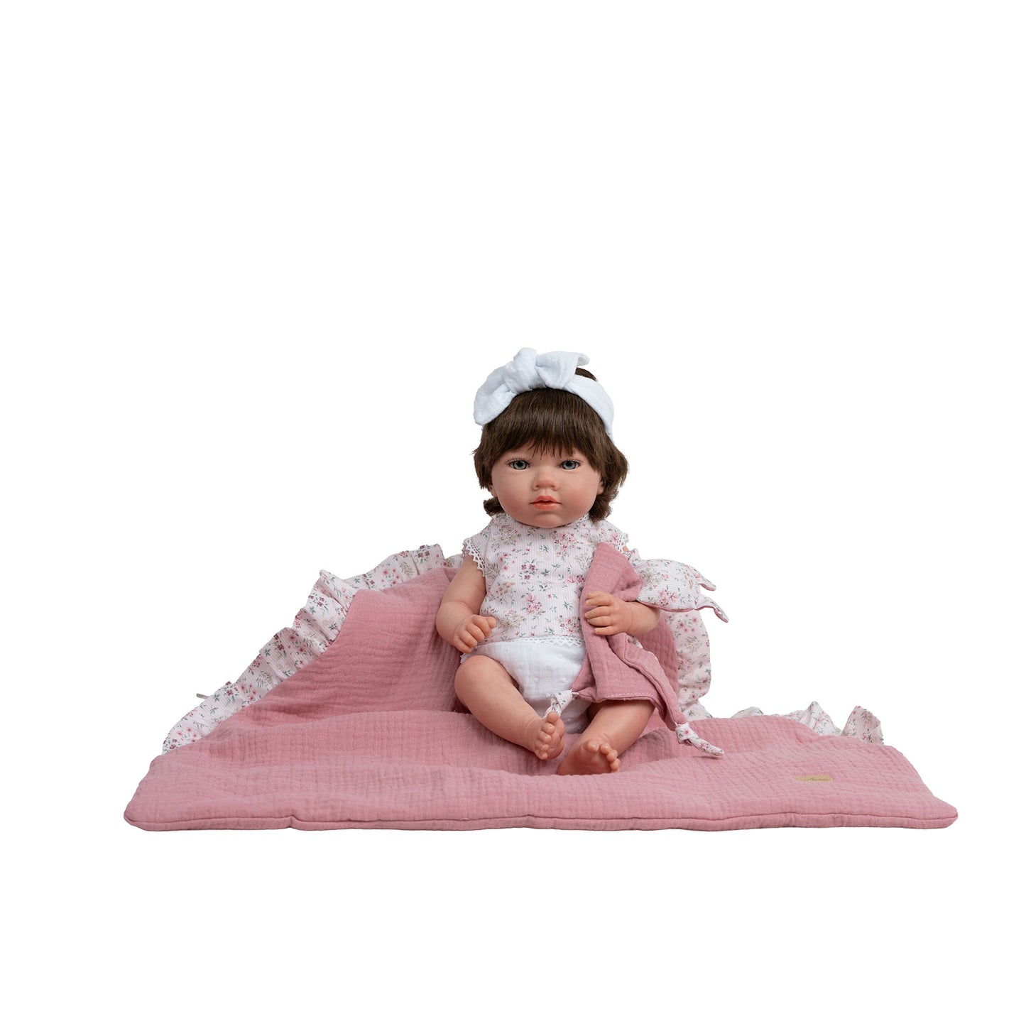 Arias Alba Reborn Girl Doll With Hair 38cm