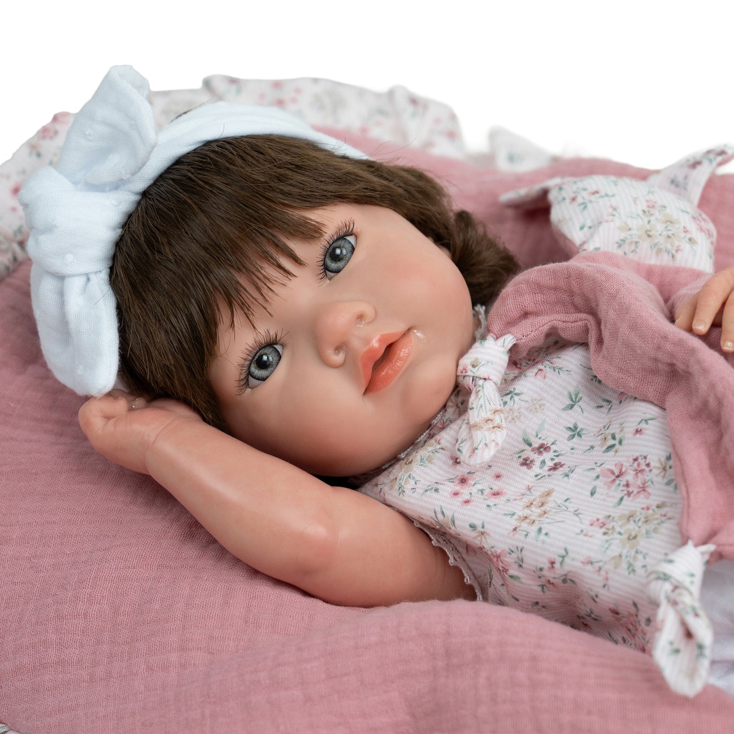Arias Alba Reborn Girl Doll With Hair 38cm